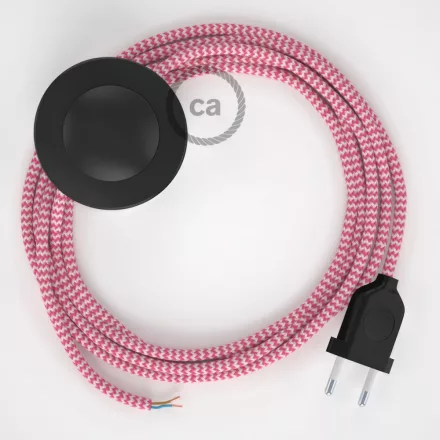 Connection base, RZ08 Fuchsia ZigZag Rayon 3 m. Select the color of the switch and plug.