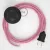 Connection base, RZ08 Fuchsia ZigZag Rayon 3 m. Select the color of the switch and plug.
