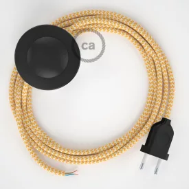   Connection base, RZ10 Yellow zigzag rayon 3 m. Choose the color of the switch and plug.