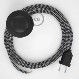    Connection base, RZ04 Black ZigZag Rayon 3 m. Select the color of the switch and connector.