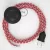  Connection base, RP09 White, red, two-tone artificial silk 3 m. Select the color of the switch and connector.