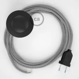    Connection base, RL02 Shiny silver rayon 3 m. Choose the color of the switch and connector.