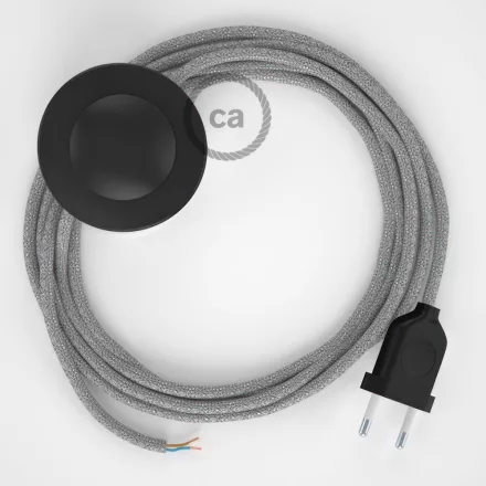  Connection base, RL02 Shiny silver rayon 3 m. Choose the color of the switch and connector.