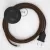  Connection base, RL13 Shiny brown rayon 3 m. Select the color of the switch and connector.