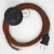 Wiring base, RC23 Deer Cotton 3 m. Choose the color of the switch and plug.