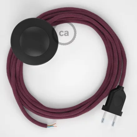 Connection base, RC32 Burgundy Cotton 3 m. Select the color of the switch and connector.