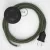  Connection base, RC63 green gray cotton 3 m. Select the color of the switch and plug.