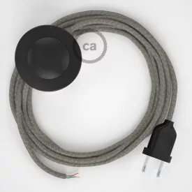    Connection base, RD62 Thyme Green diamond cotton and natural linen 3 m. Choose the color of the switch and connector.