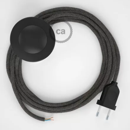  Connection base, RD74 anthracite zigzag cotton and natural linen 3 m. Select the color of the switch and connector.