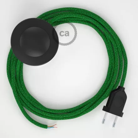  Connection base, RL06 Shimmering green artificial silk 3 m. Select the color of the switch and connector.