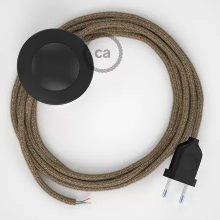  Connection base, RS82 brown cotton and natural linen 3 m. Select the color of the switch and connector.