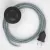  Connection base, RT14 Stracciatella Rayon 3 m. Choose the color of the switch and connector.