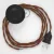 Connection base, TC23 Deer Cotton 3 m. Choose the color of the switch and connector.