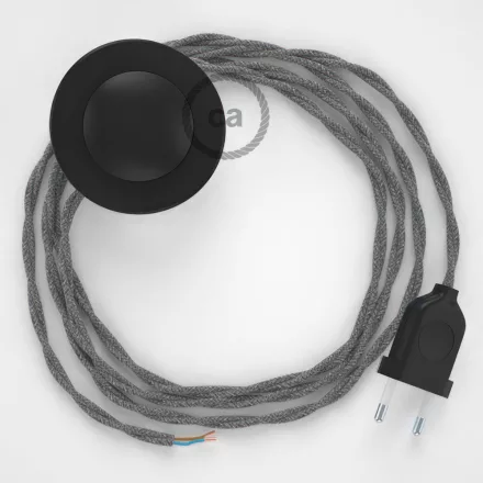 Connection base, TN02 gray natural canvas 3 m. Select the color of the switch and connector.