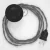 Connection base, TN02 gray natural canvas 3 m. Select the color of the switch and connector.
