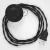 Connection base, TM04 black rayon 3 m. Select the color of the switch and connector.