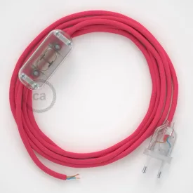    Lamp wiring, RM08 Fuchsia Rayon 1.80 m. Choose the color of the switch and connector.