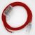  Lamp wiring, RM09 Red Rayon 1.80 m. Choose the color of the switch and connector.