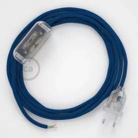    Lamp wiring, RM12 Blue Rayon 1.80 m. Choose the color of the switch and connector.