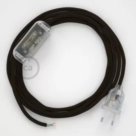    Lamp wiring, RM13 brown rayon 1.80 m. Select the color of the switch and connector.