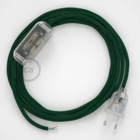    Lamp connection, RM21 Dark Green Rayon 1.80 m. Choose the color of the switch and connector.