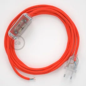    Lamp wiring, RF15 Neon Orange Rayon 1.80 m. Choose the color of the switch and connector.