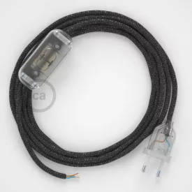    Lamp wiring, RL03 Sparkly Grey Rayon 1.80 m. Choose the color of the switch and connector.