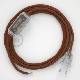   Lamp cord, RC23 Deer Cotton 1.80 m. Choose the color of the switch and plug.