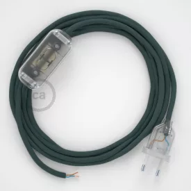    Lamp wiring, RC30 Stone Gray Cotton 1.80 m. Select the color of the switch and connector.