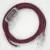  Lamp wiring, RC32 Burgundy cotton 1.80 m. Select the color of the switch and connector.