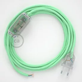    Lamp cord, RC34 milk and mint cotton 1.80 m. Choose the color of the switch and plug.