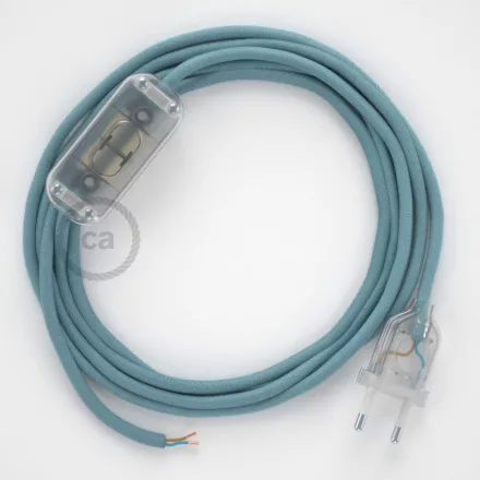  Lamp wires, RC53 Ocean cotton 1.80 m. Choose the color of the switch and plug.