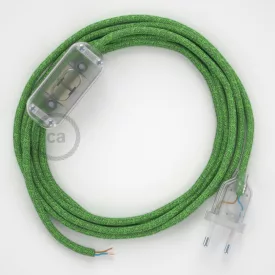    Lamp wiring, RX08 Bronte cotton 1.80 m. Choose the color of the switch and connector.