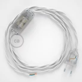    Lamp wiring, TC01 White Cotton 1.80 m. Choose the color of the switch and connector.