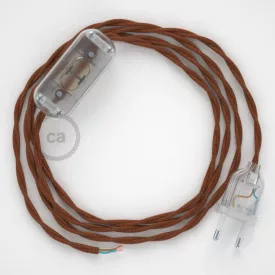    Lamp connection, TC23 Deer Cotton 1.80 m. Choose the color of the switch and connector.