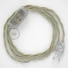    Lamp wiring, TC43 Dove cotton 1.80 m. Choose the color of the switch and connector.