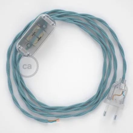  Lamp wiring, TC53 Ocean cotton 1.80 m. Choose the color of the switch and connector.