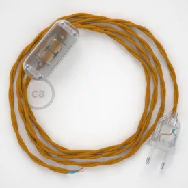   Lamp wiring, TM25 Mustard Rayon 1.80 m. Choose the color of the switch and connector.