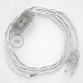   Lamp wiring, TM01 White Rayon 1.80 m. Choose the color of the switch and connector.