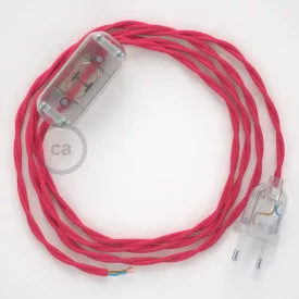    Lamp wiring, TM08 Fuchsia Rayon 1.80 m. Choose the color of the switch and connector.