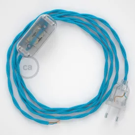    Lamp wiring, TM11 Turquoise Rayon 1.80 m. Choose the color of the switch and connector.
