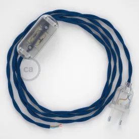    Lamp wiring, TM12 Blue Rayon 1.80 m. Choose the color of the switch and connector.