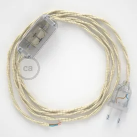   Lamp wiring, TM00 Ivory Rayon 1.80 m. Choose the color of the switch and connector.