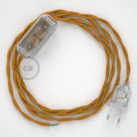    Lamp wiring, TM05 Gold Rayon 1.80 m. Choose the color of the switch and connector.
