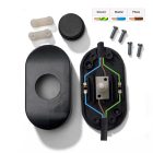 Single-pole foot switch with screw terminals. Designed by Achille Castiglioni