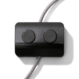   Two-pole single-pole foot switch. Designed by Achille Castiglioni.