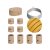  Filé System Symmetric Kit - with 5 meter light cable and 9 indoor wooden components