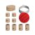  Filé System Symmetric Kit - with 5 meter light cable and 9 indoor wooden components