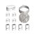  Filé System Symmetric Kit - with 5 meter light cable and 9 indoor white lacquered wooden components
