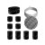  Filé System Symmetric Kit - with 5 meter light cable and 9 indoor black lacquered wooden components